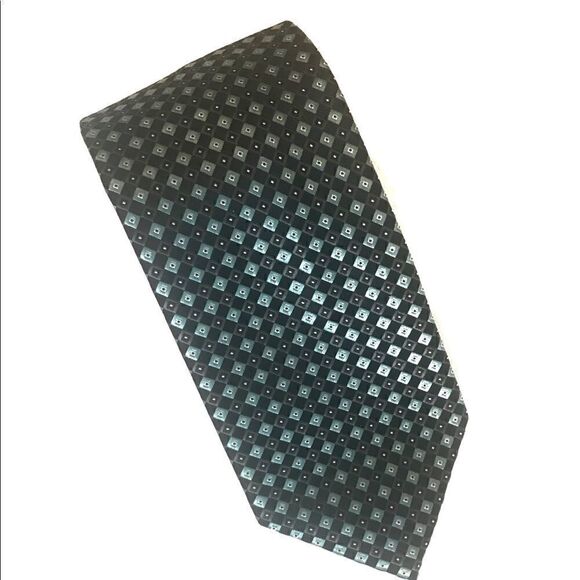 Alexander Julian Gray/Blue Silk Tie - Picture 1 of 5